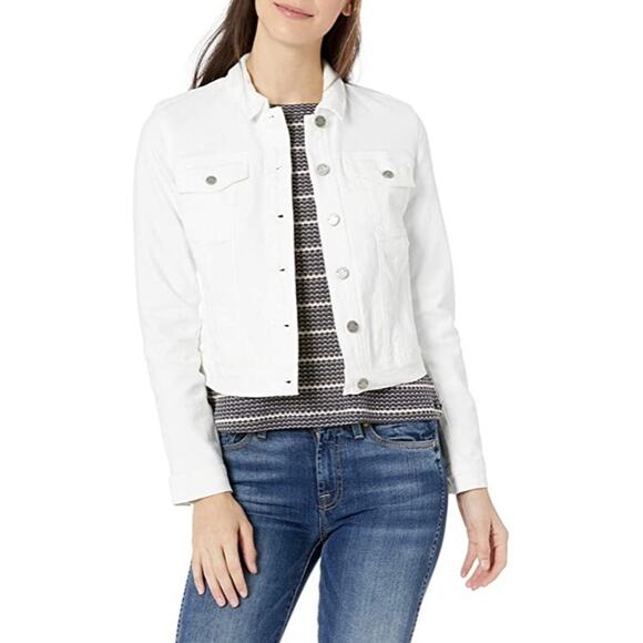 William Rast Lenna White Denim Jacket Justin Timberlake Collaboration JR XL NWT - Picture 1 of 16